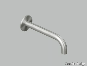 BC003 - Wall-mounted stainless steel spout _ Quadrodesign