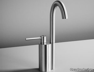 FFQT 21 01T - Hydroprogressive stainless steel washbasin mixer _ Quadrodesign