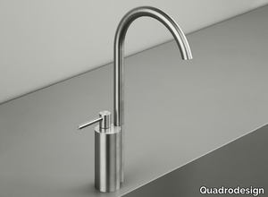 FFQT 21 03T - Countertop stainless steel washbasin mixer with adjustable spout _ Quadrodesign