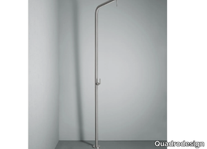 LEVO CD014 - Floor standing stainless steel shower panel _ Quadrodesign