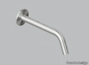 Q. BC029 - Wall-mounted stainless steel spout _ Quadrodesign