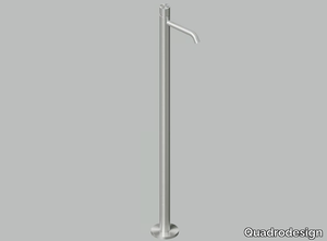 STEREO 16 05T - Floor standing single handle stainless steel washbasin mixer _ Quadrodesign