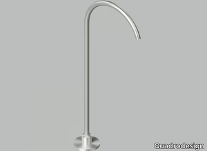 BV4200 - Floor standing stainless steel bathtub spout _ Quadrodesign