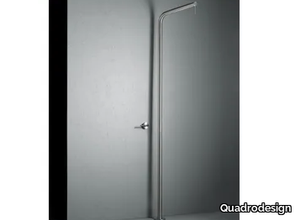 LEVO CD015 - Floor standing stainless steel shower panel _ Quadrodesign