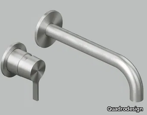 VOLCANO 36 14.00 - Hydroprogressive stainless steel washbasin mixer _ Quadrodesign