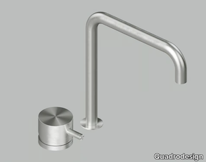 SOURCE 12 08 - Countertop stainless steel washbasin mixer _ Quadrodesign