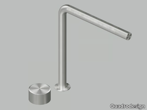 STEREO 16 32 - Countertop stainless steel washbasin mixer _ Quadrodesign