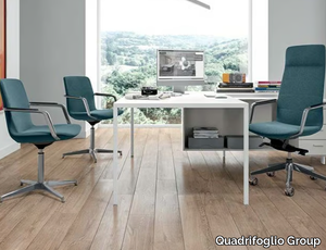 DIÈSIS - Swivel upholstered executive chair _ Quadrifoglio Group