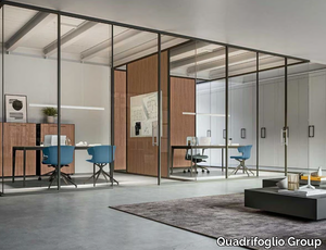 M3 - Glass office partition _ Quadrifoglio Group