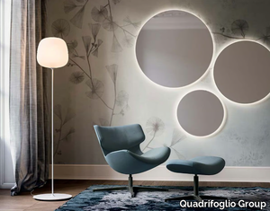 AFRA - Blown glass and metal floor lamp _ Quadrifoglio Group