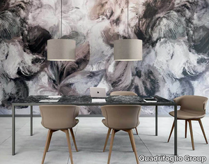 HALF MOON - Fabric pendant lamp _ Quadrifoglio Group