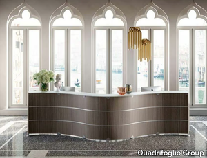 RECEPTION GLASS - Modular reception desk _ Quadrifoglio Group