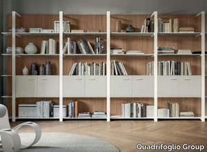 BOISERIE - Open sectional modular bookcase _ Quadrifoglio Group