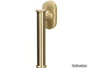 ATHENA - Brass window handle on rose _ Quincalux