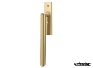 COMO - Brass window handle on back plate _ Quincalux