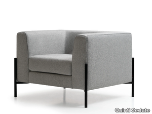 CLUB - Upholstered lobby chair with armrests _ Quinti Sedute