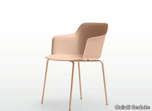 DEEP PLASTIC - Polypropylene chair with armrests _ Quinti Sedute