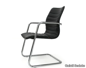 ICE - Cantilever upholstered reception chair _ Quinti Sedute