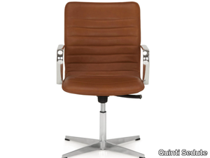 ICE - Height-adjustable trestle-based office chair with armrests _ Quinti Sedute
