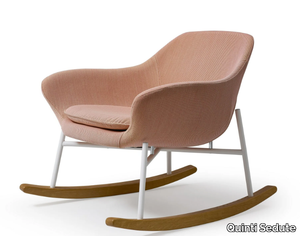 MANTA SWING - Upholstered rocking easy chair _ Quinti Sedute