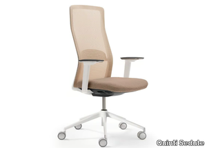 THAT'S IT PLASTIC - Plastic office chair with armrests with 5-Spoke base _ Quinti Sedute