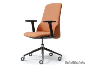 DEEP MANAGERIAL - Swivel office chair with castors with 5-Spoke base _ Quinti Sedute