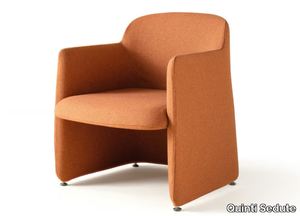 DEEP TUBE - Fabric easy chair with armrests _ Quinti Sedute