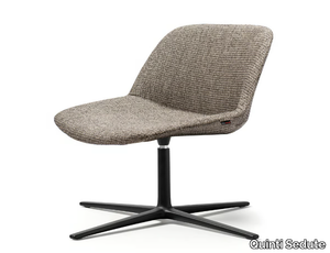 DEEP XL - Swivel upholstered with 4-spoke base easy chair _ Quinti Sedute