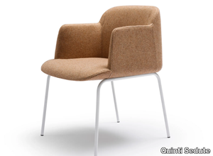 DEEP - Upholstered chair with armrests _ Quinti Sedute