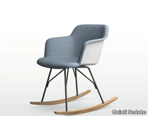 DEEP PLASTIC - Rocking polypropylene chair with armrests _ Quinti Sedute