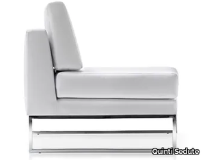 VOGUE - Sled base upholstered armchair _ Quinti Sedute
