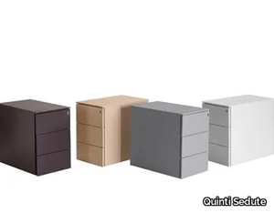 Office drawer unit - Metal office drawer unit with castors _ Quinti Sedute