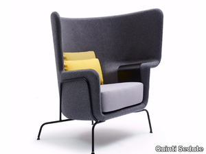 HIP - Upholstered lobby chair high-back _ Quinti Sedute