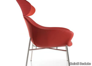 MANTA - Upholstered armchair with headrest with armrests _ Quinti Sedute