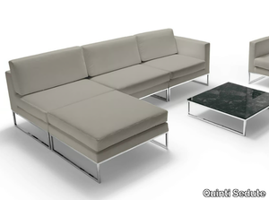 VOGUE - Fabric leisure sofa with chaise longue _ Quinti Sedute