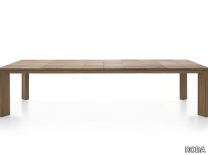 BRICK - Extending teak garden table _ RODA