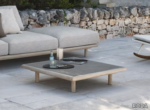 EDEN - Square stone garden side table _ RODA