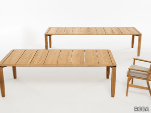 LEVANTE - Rectangular teak garden table _ RODA