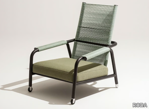 ASTRA - Fabric garden armchair with armrests _ RODA