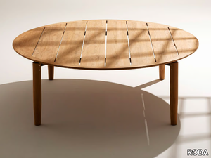 LEVANTE - Round teak garden table _ RODA