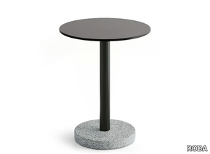 BERNARDO - Round steel garden side table _ RODA