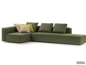 DANDY - Corner fabric garden sofa _ RODA