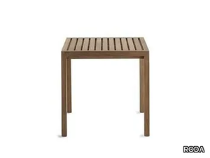 PLAZA - Square teak garden table _ RODA