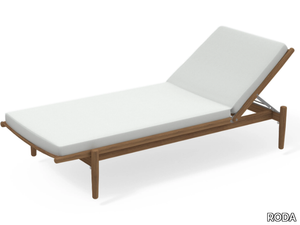 LEVANTE 009 - Recliner teak sun lounger _ RODA