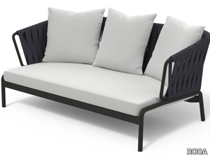 SPOOL 202 - 2 seater powder coated steel garden sofa _ RODA