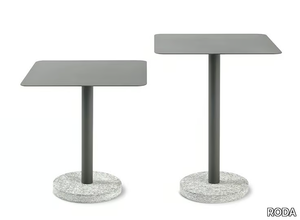 BERNARDO - Square steel garden side table _ RODA