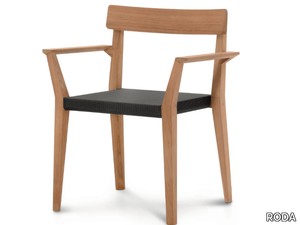 TEKA - Teak and Batyline® garden chair with armrests _ RODA