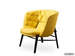 CLEO - Upholstered armchair with armrests _ ROSSIN