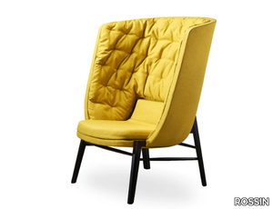 CLEO - Upholstered armchair high-back _ ROSSIN