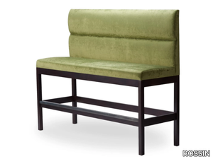 ARIS - Fabric bench with footrest high-back _ ROSSIN